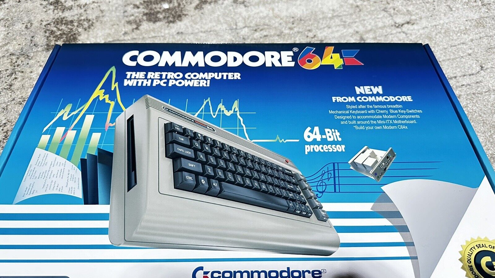 Officially licensed Commodore 64 Mini-ITX Form Factor With MXCherry Keyboard
