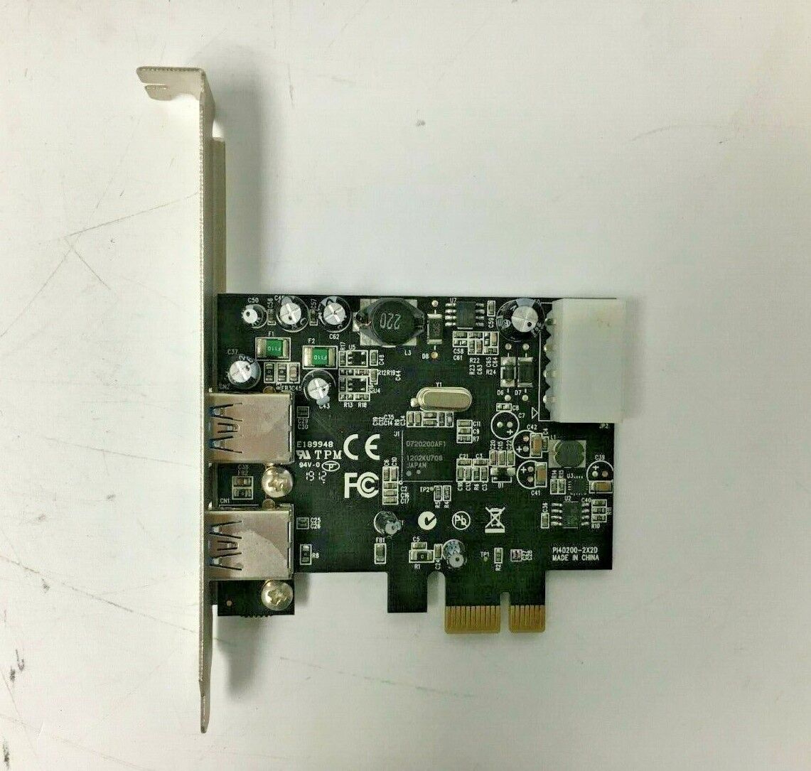 StarTech 2-Port PCIe SuperSpeed USB 3.0 UASP Expansion Card Adapter PI40200-2X2D