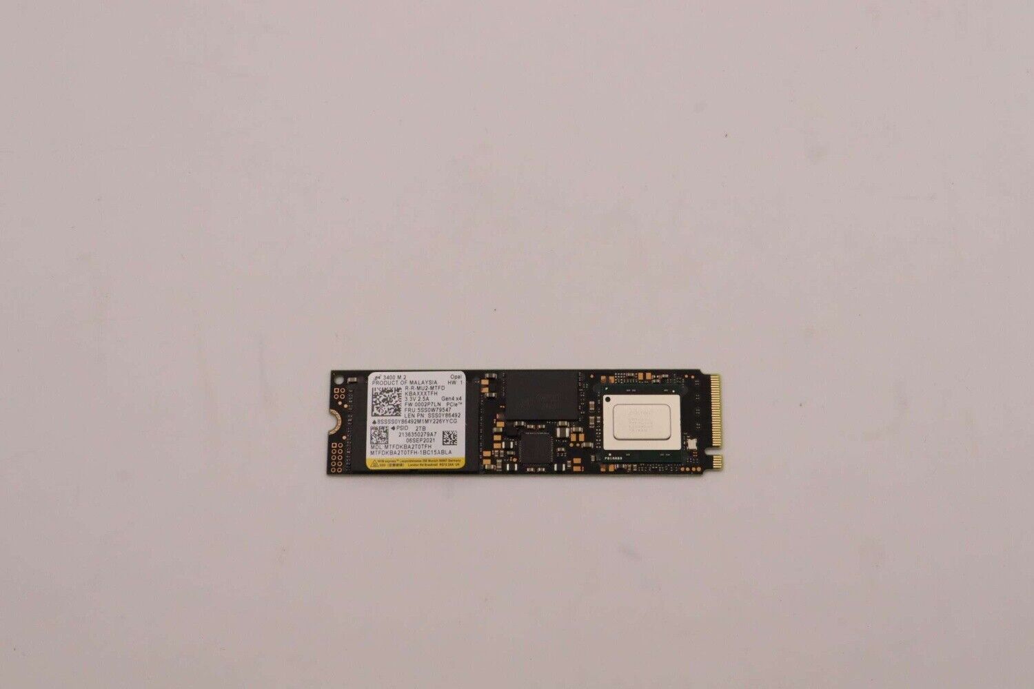 Original 5SS0W79547 Lenovo SSD Micron 2TB WITH 2 2280 PCI4x4