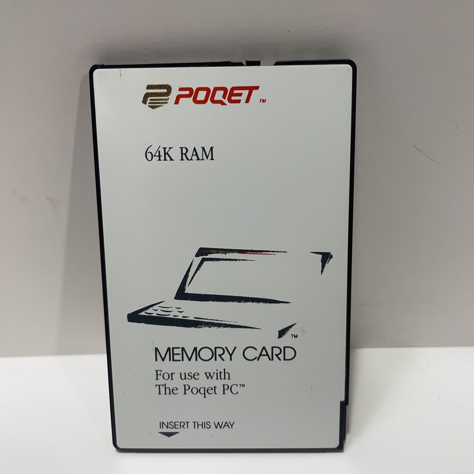 Vintage Rare POQET 64K RAM Memory Card For use with The Poqet PC Made in Japan
