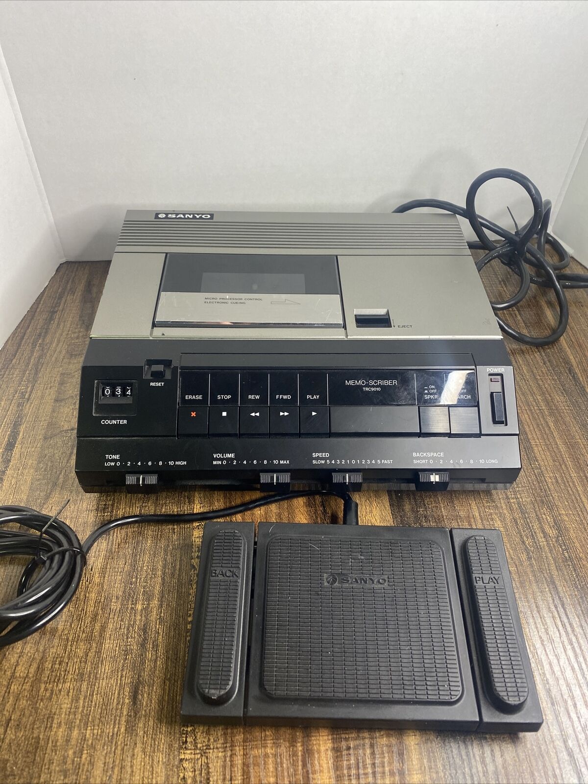 Sanyo Memo Scriber TRC-9010  Vintage Electronics Tested/works