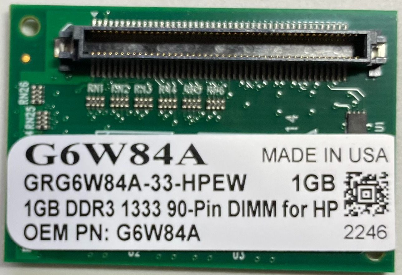 Gigaram HP G6W84A 1 GB 90-pin DDR3 DIMM (G6W84A)