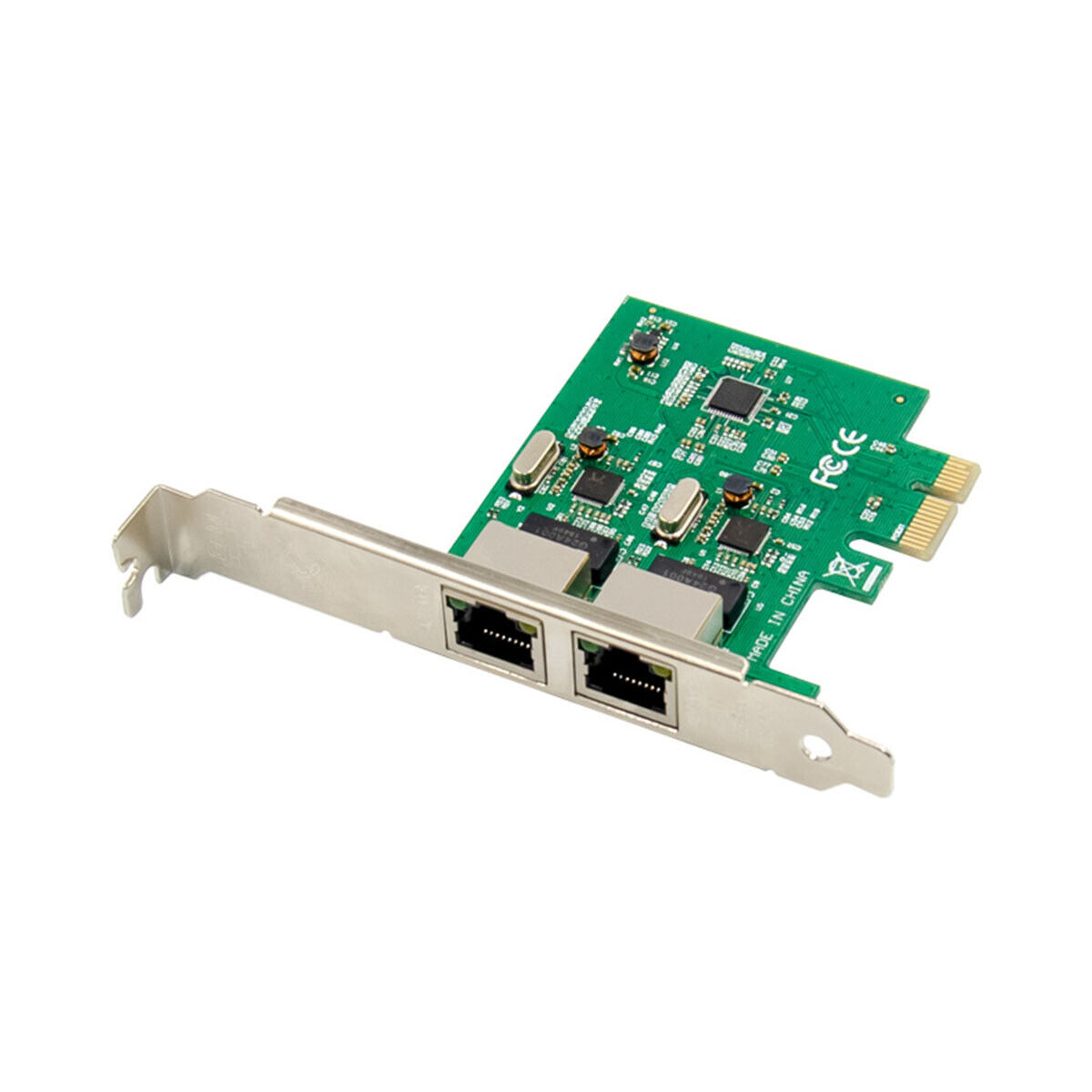 Dual Port Gigabit Ethernet PCI-E x1 Network Adapter Card NIC Realtek RTL8111