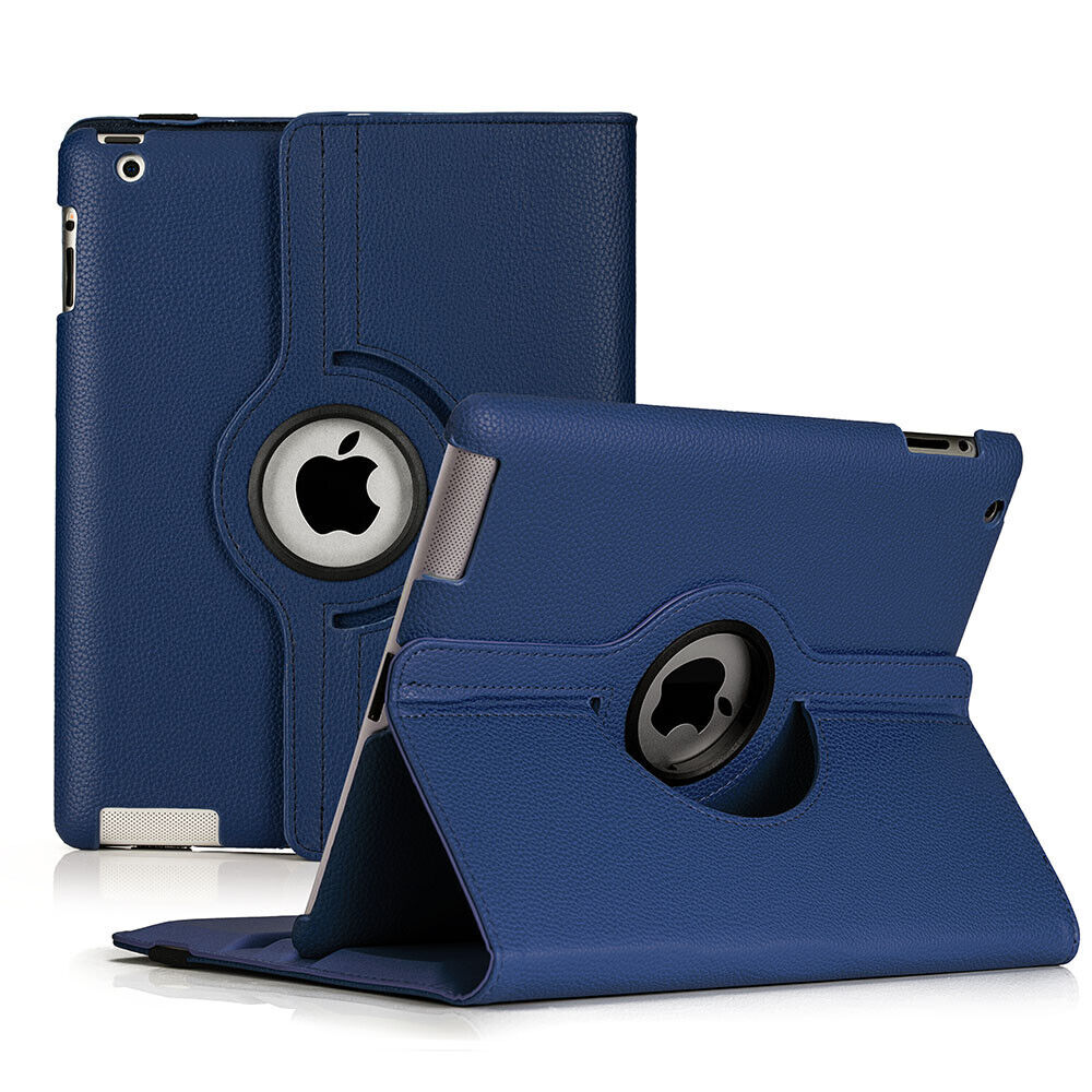 For Apple Old iPad 2 / 3 / 4th Gen 360 Rotating Case Stand Cover Auto Wake/Sleep