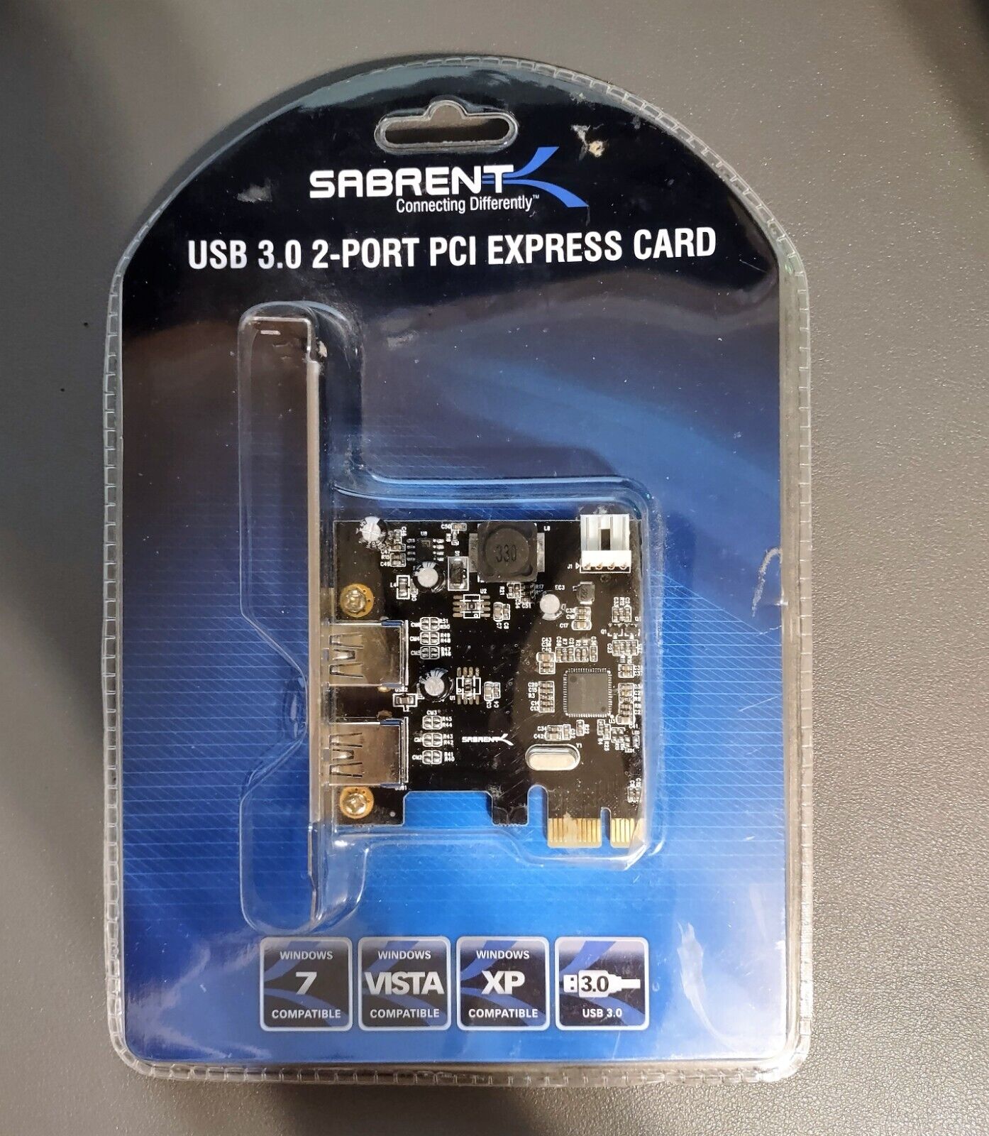 Sabrent USB 3.0 2-Port PCI Express Card New in Packaging Windows 7/Vista/XP 