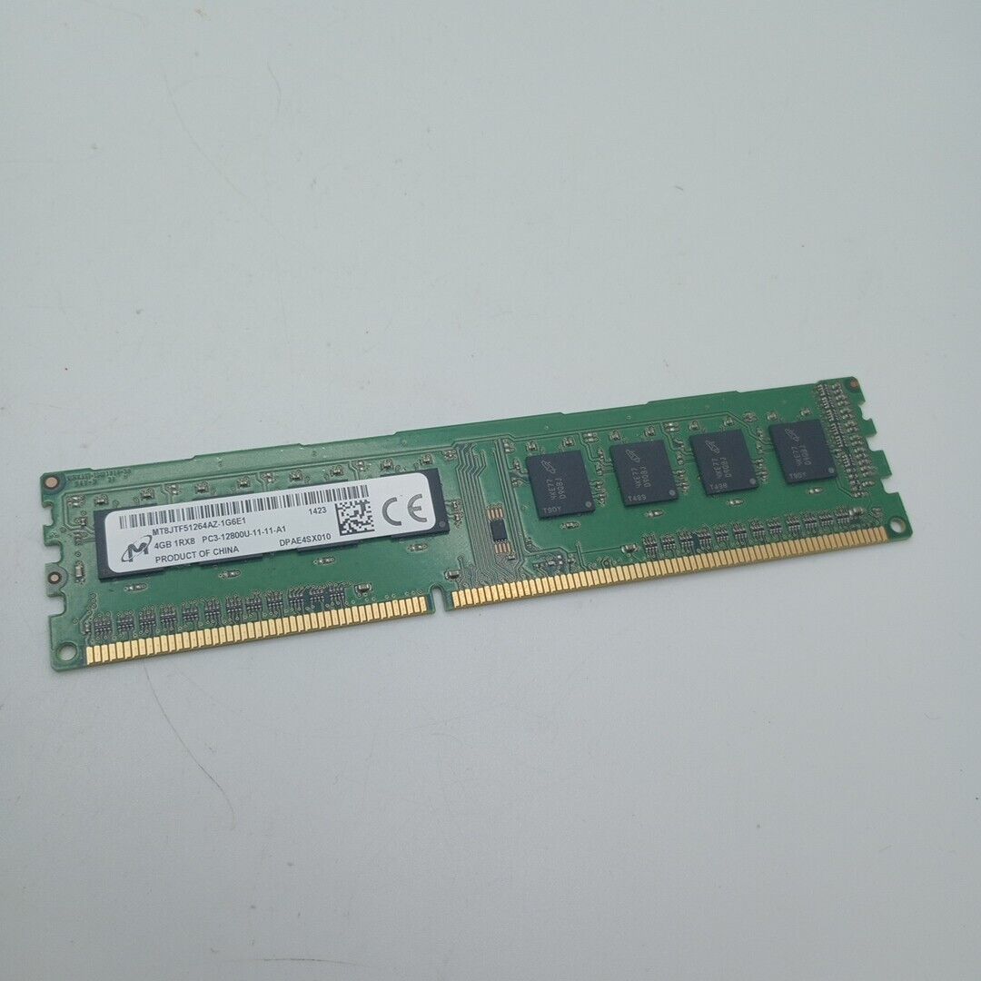 MICRON 4GB 1Rx8 PC3-12800U-11-11-A1 DESKTOP RAM CHIPS