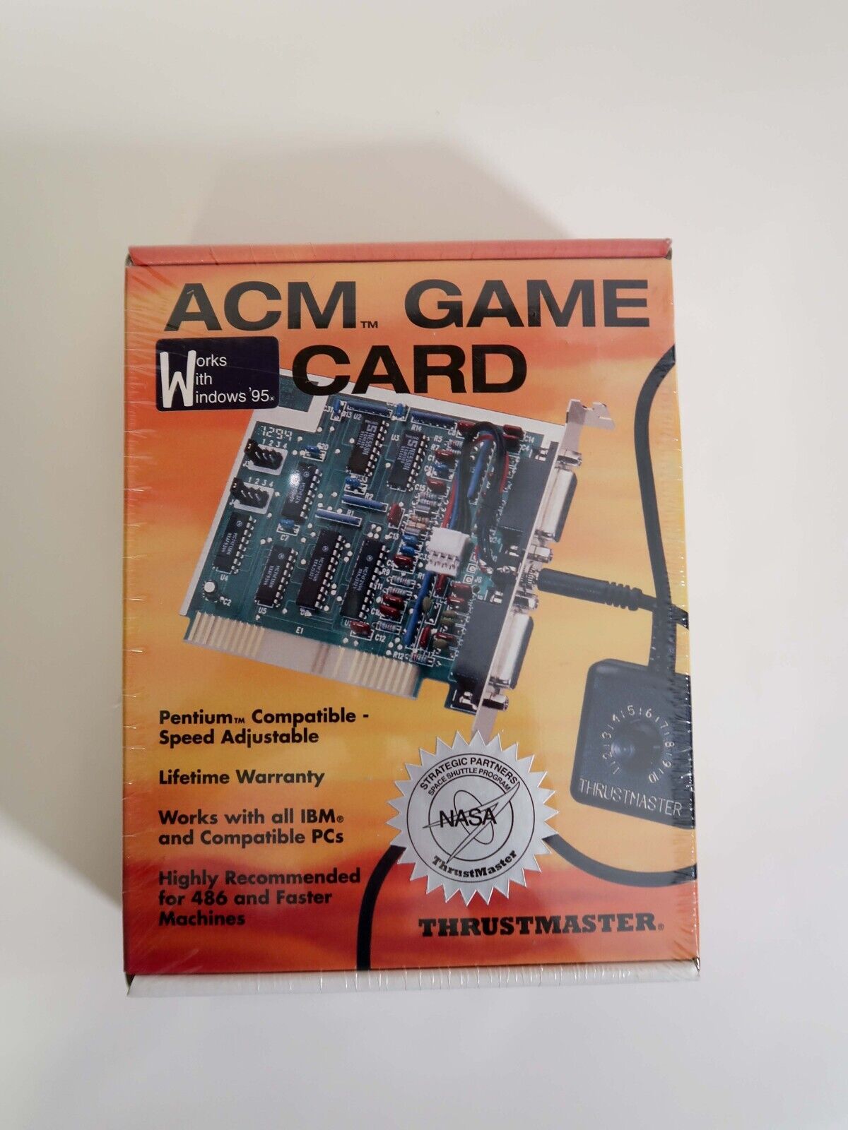 Vintage Thrustmaster ACM Game Card (IBM & Windows 95)  SEALED