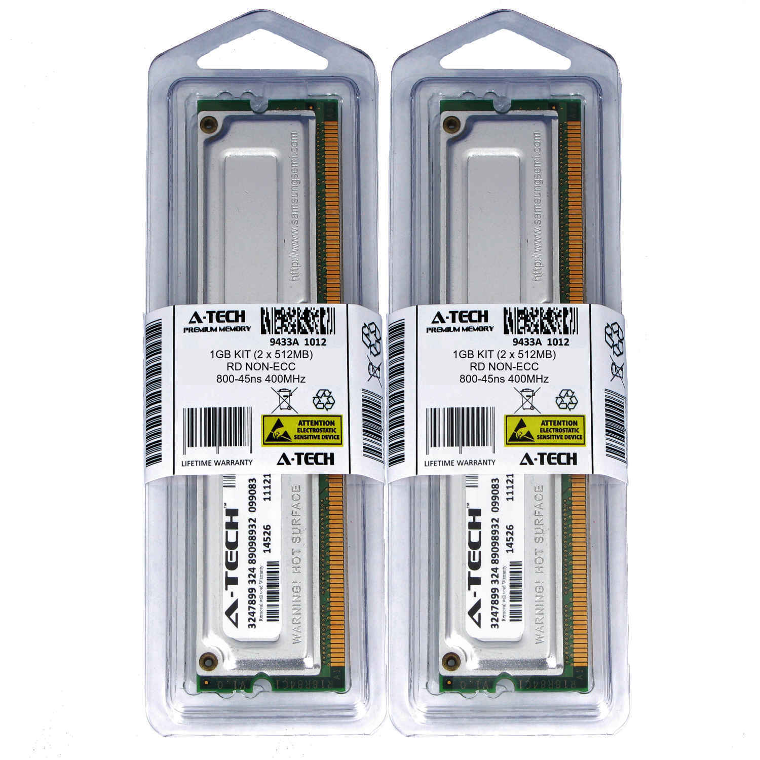 1GB 2 x 512MB RD Desktop Modules 800 45 RDram 400 184 pin 184-pin Memory Ram Lot