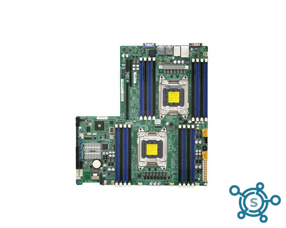 Supermicro Motherboard X9DRW-3F Rev 1.02 2X E5-2609 CPUs I/O Shield 16GB ECC