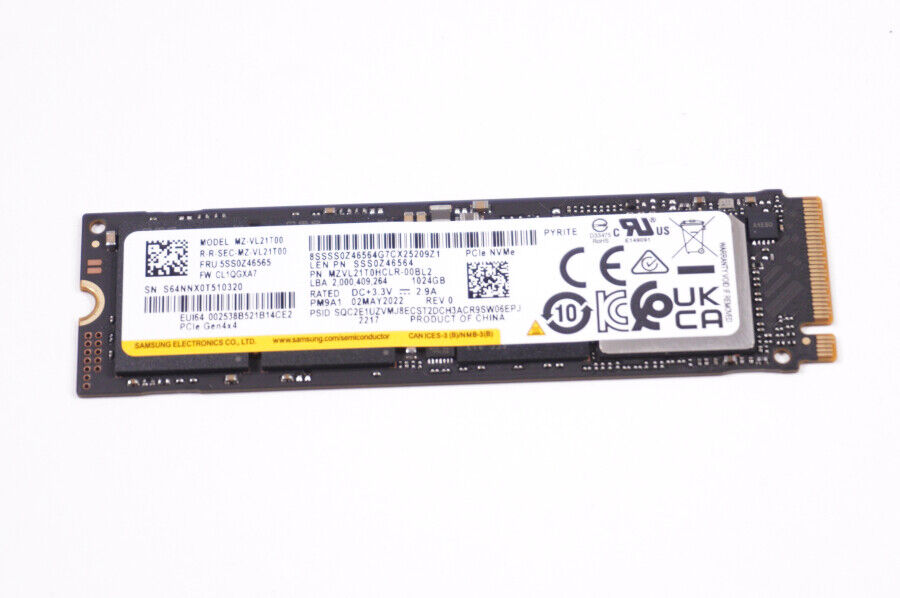 MTFDKBA1T0TFK Asus 1TB PCIe NVMe SSD Drive GU603ZW-M16.I93070T