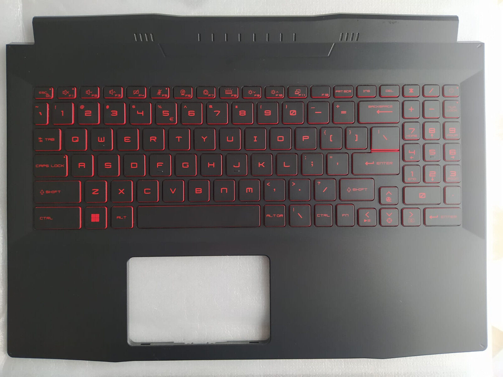 Original msi GF66 MS-168 Palmrest with Keyboard Keyboard