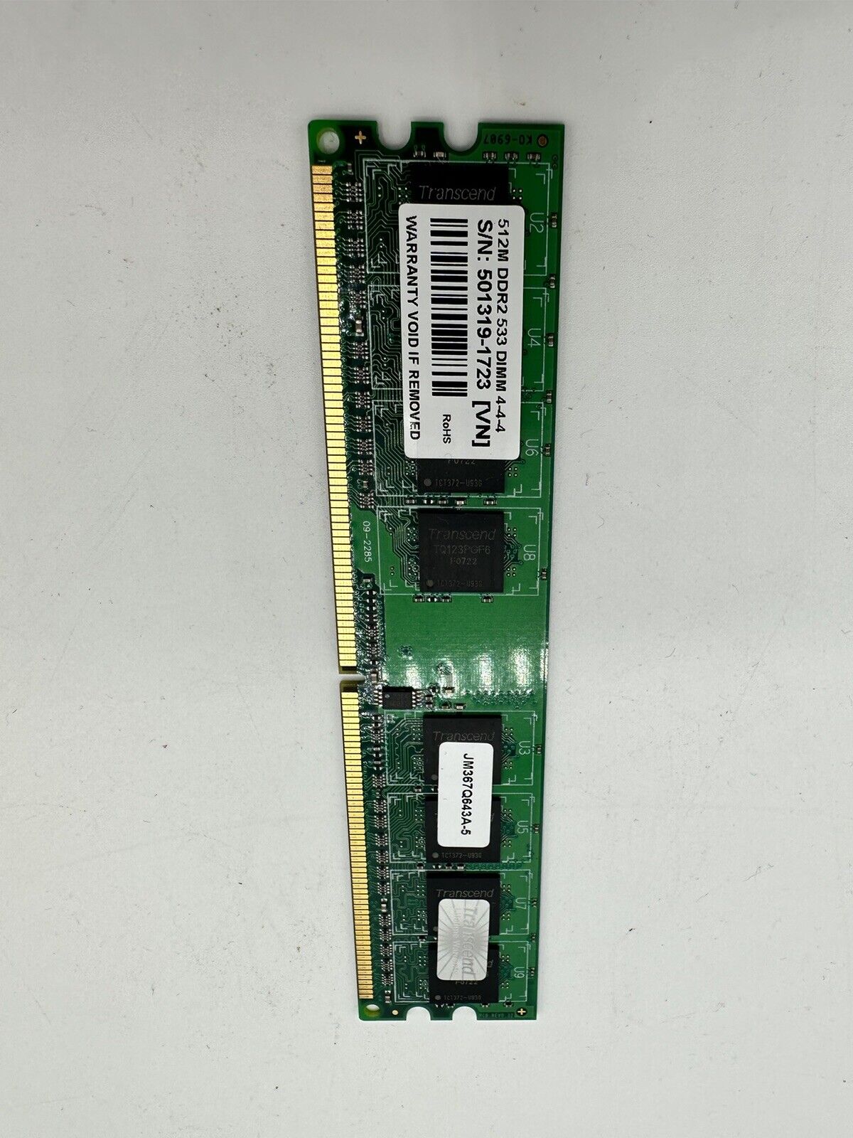 Transcend 512M DDR2 533 DIMM Memory RAM- manufacture, lifetime warranty
