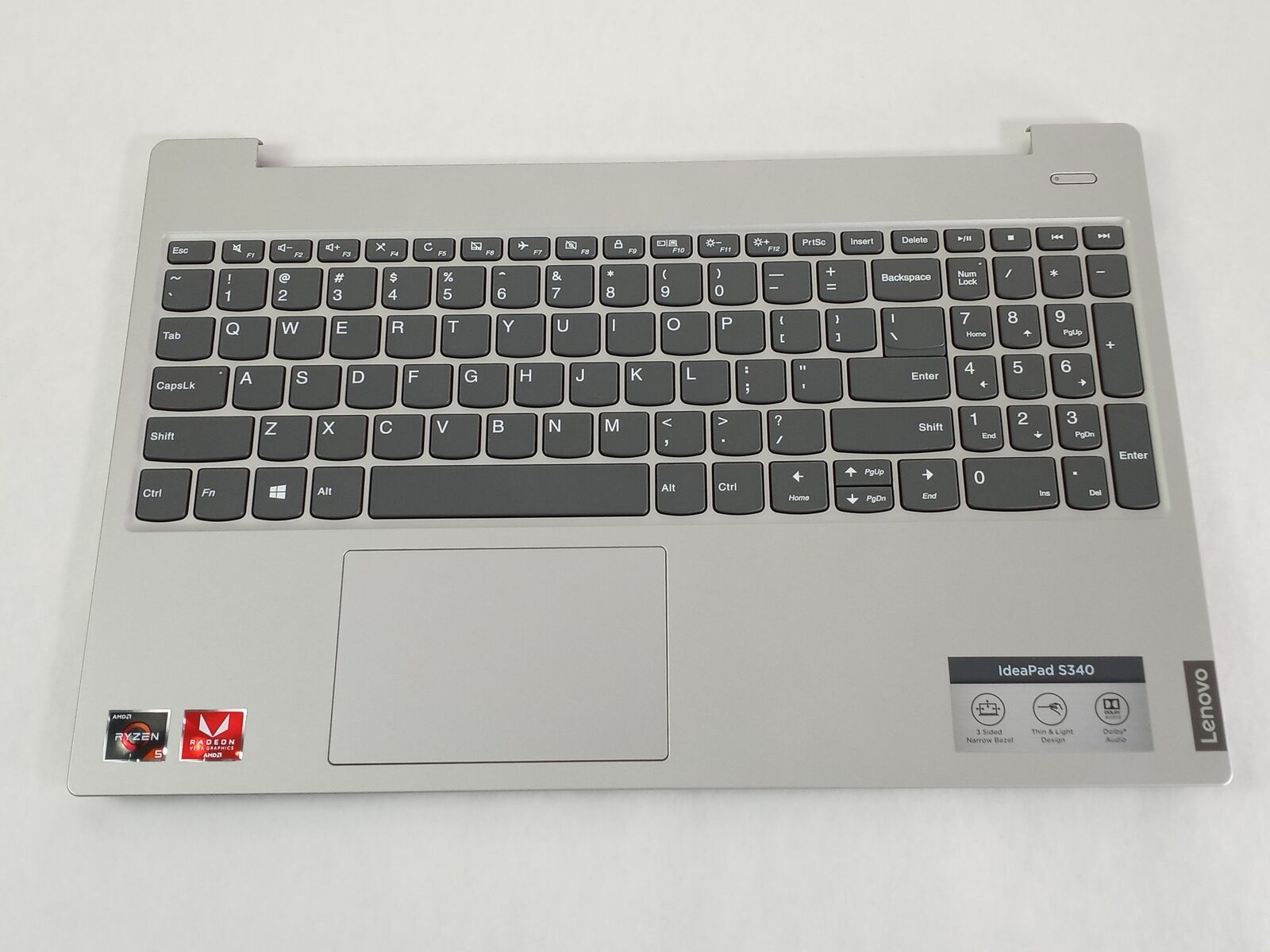 Lot of 5 Lenovo IdeaPad S340-15IWLAPI Laptop Palmrest Touchpad Assembly