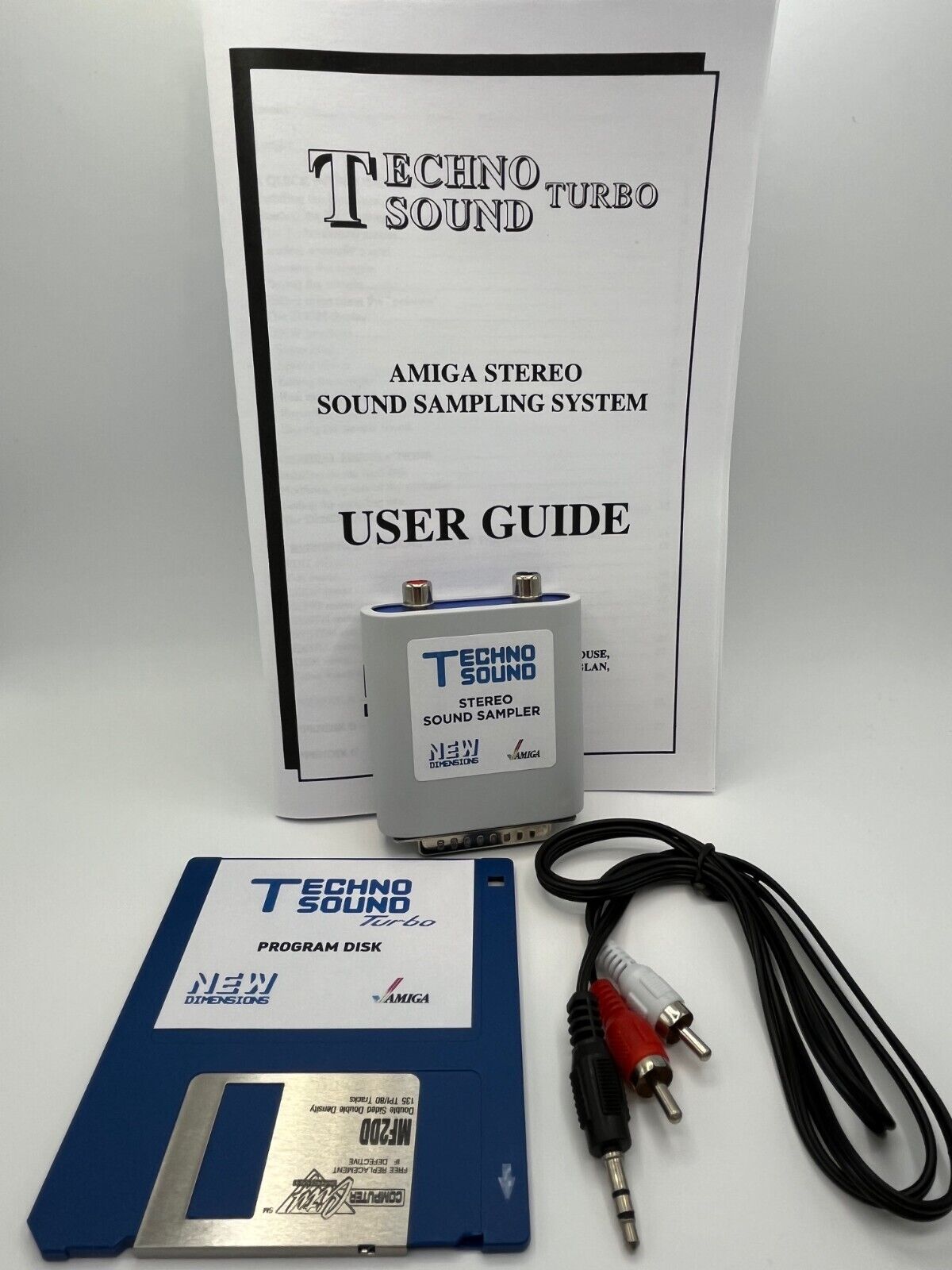 Commodore Amiga Stereo Sound Sampler Techno Sound Turbo Technosound HW & SW pack