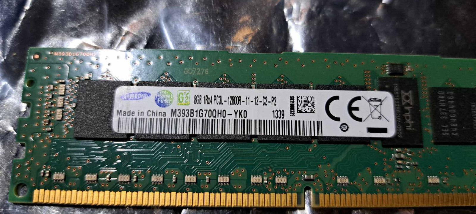 Lot of 16 (128GB) 8GB PC3-12800R Samsung Server Memory DDR3 ECC RAM Registered