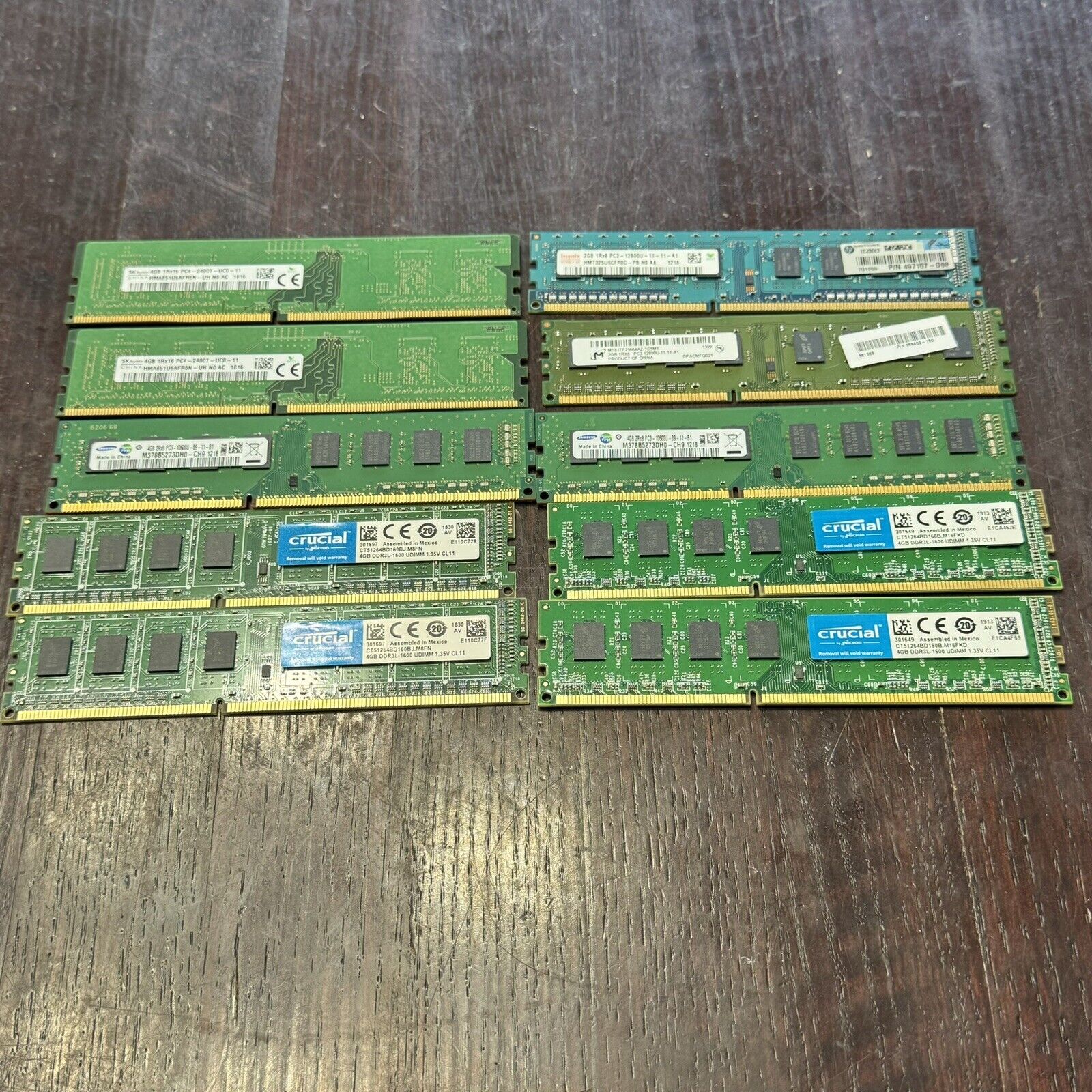 Lot Of 10pc 4GB 2GB Desktop DDR3 RAM Memory (36GB Total)