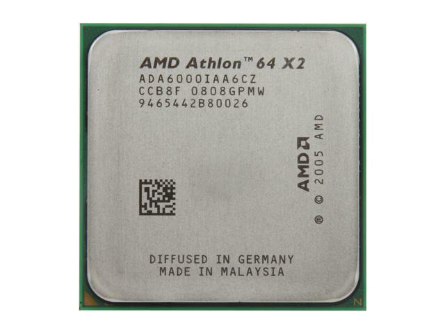 AMD Athlon 64 X2 6000+ Dual-Core ADX6000IAA6CZ CPU 1000 MHz 3.0GHz Socket AM2