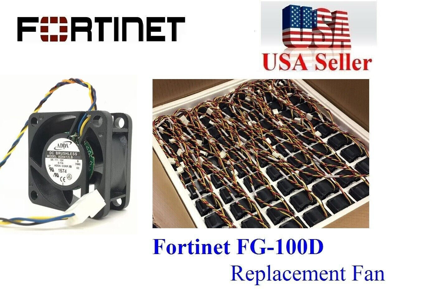 1x Quiet replacement Fan for Fortinet FG-100D Firewal, FortiGate 100D Fan