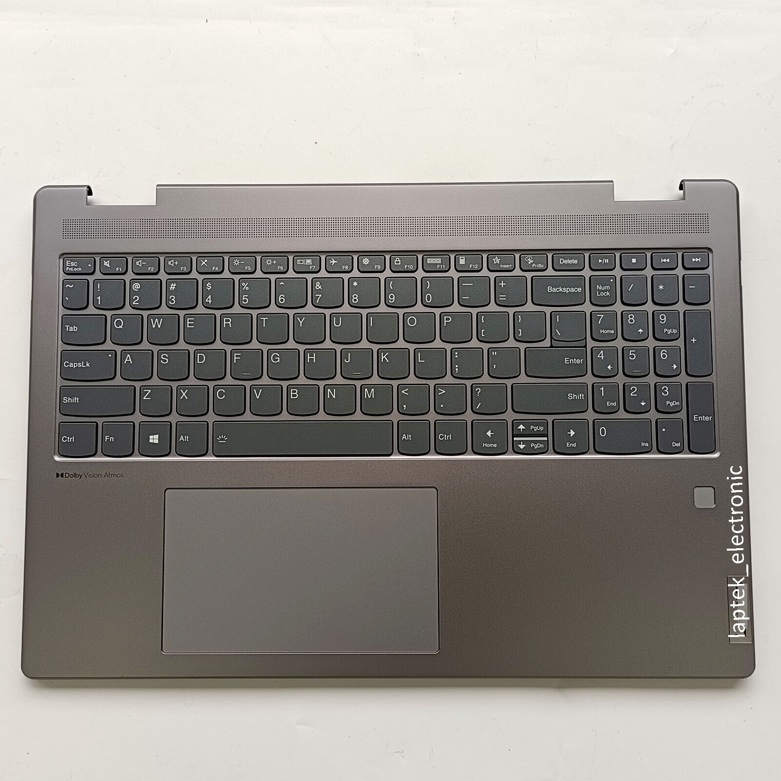 For Lenovo Yoga 7 16IAP7 Palmrest Case Backlit Keyboard 5CB1J01825 Arctic Grey