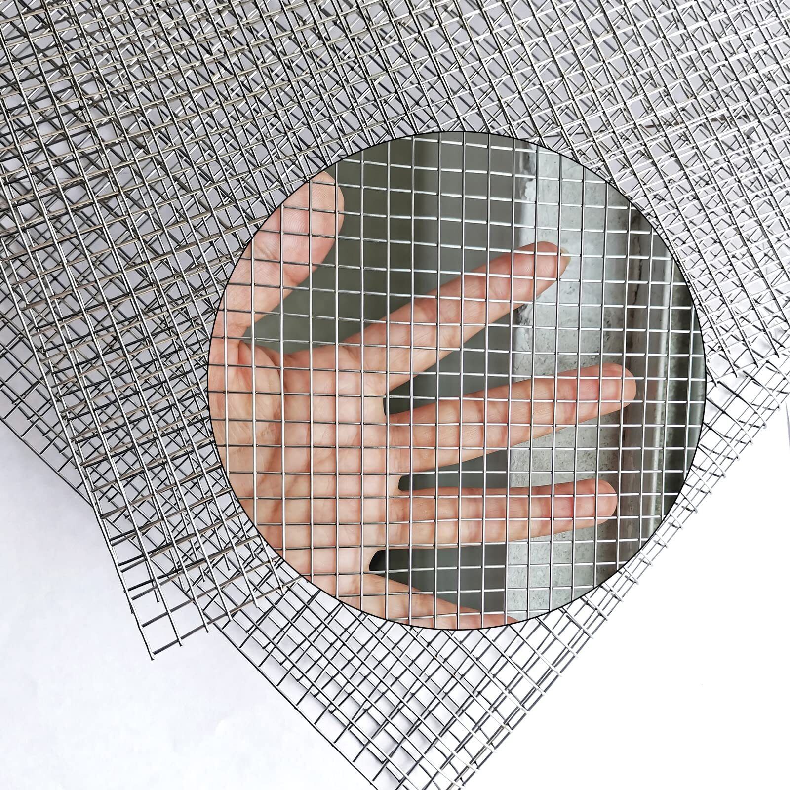 Upgraded 2PACK SS Wire Mesh 4 Mesh Completely Welded 12 X 24 in310mm X 620mm ...