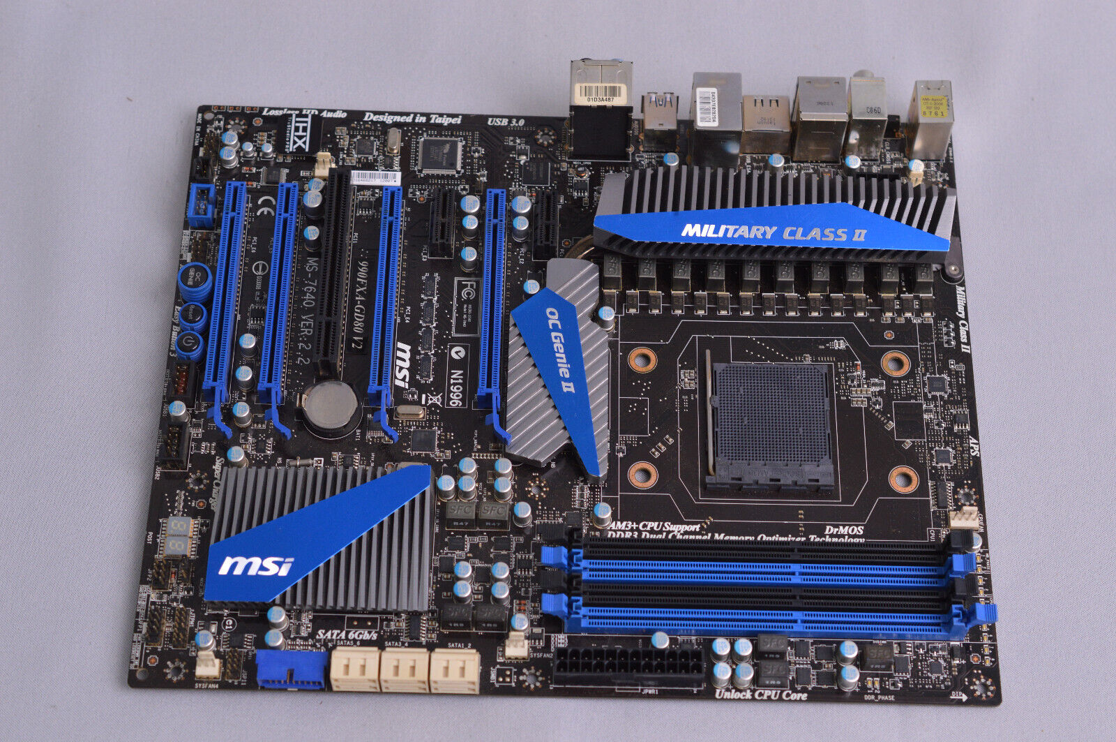 MSI 990FXA-GD80 V2 Socket AM3+/AM3 DDR3  SATA III USB 3.0 ATX Motherboard