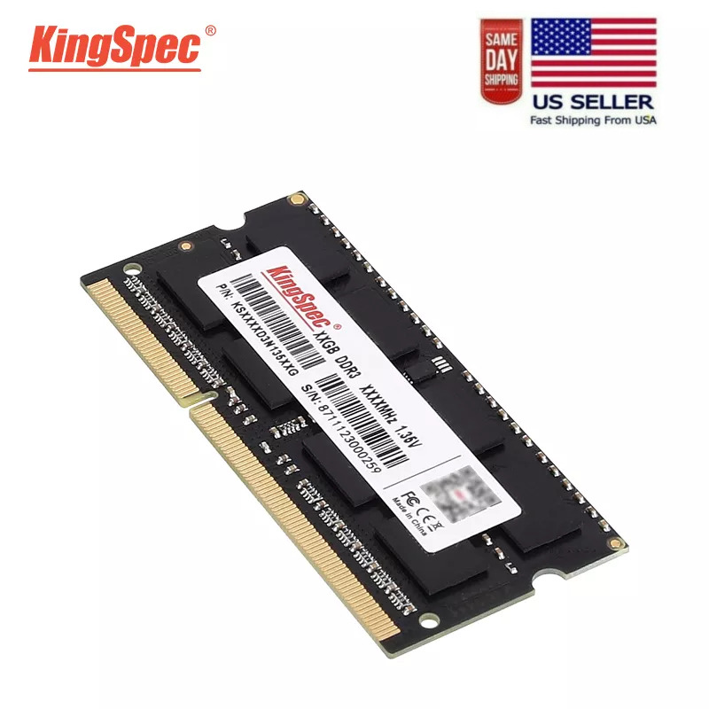 KingSpec DDR3 RAM 1600mhz SODIMM  4GB - 8GB for Laptop