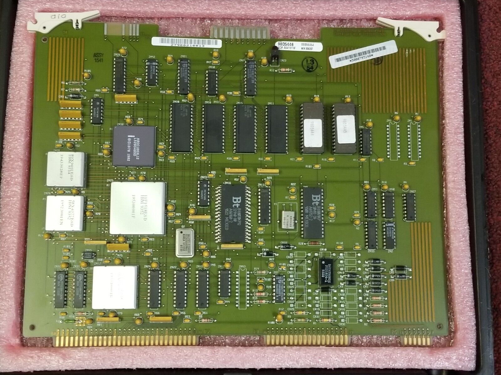 Rare ROLM/IBM Motherboard, 80186 & RAM EPROMs Unknown Circuit Board #IN44