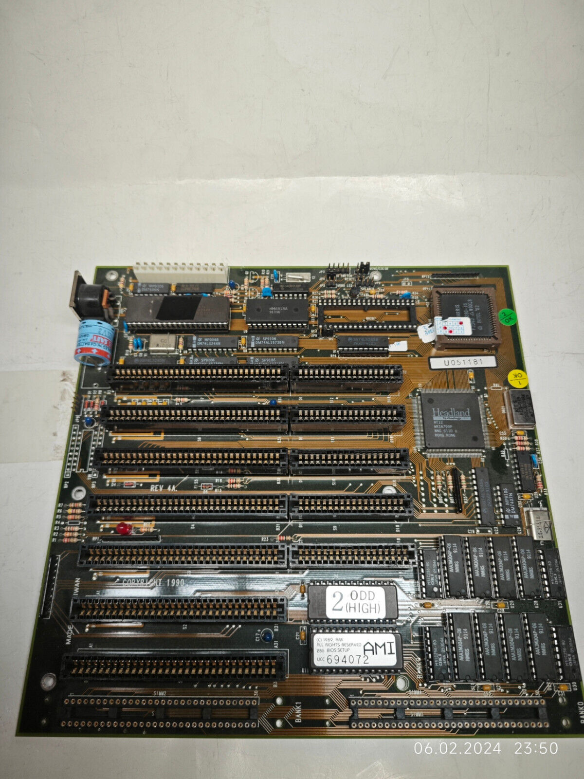 Rare 286 Unicorn ENDAT-286xx REV. 4A (HT12) w Harris 16 Mhz & 1 MB RAM + Bonus