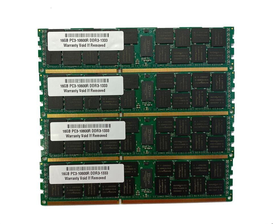 64GB 4X16GB Memory for Quanta STRATOS S800-X52T S810-X52L S810-X52LR ECC RDIMM