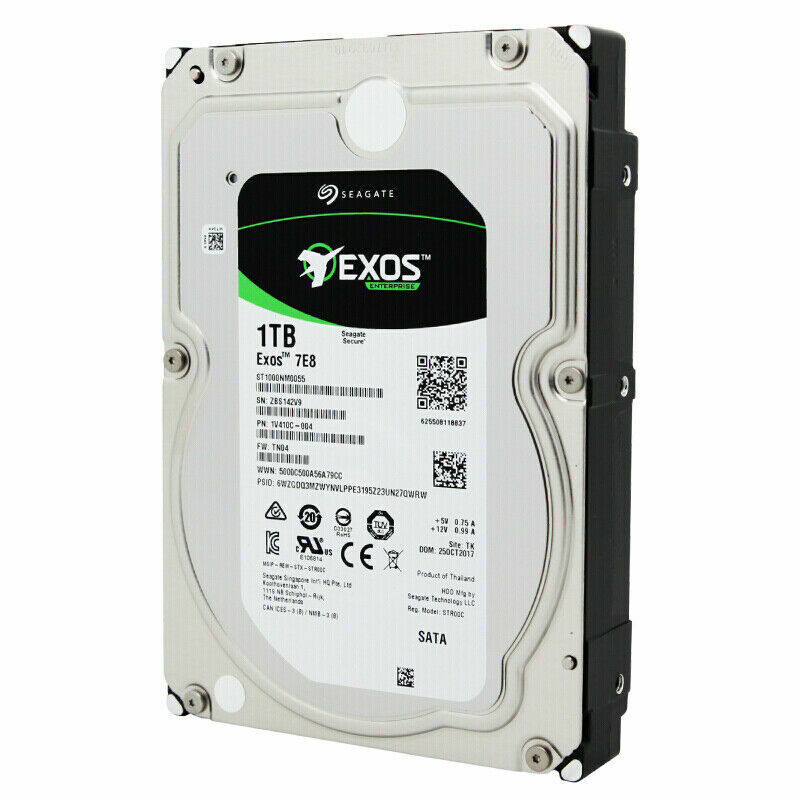 Seagate EXOS 7E8 Enterprise Capacity ST1000NM0055 1TB 7200RPM SATA 6.0 GB/S