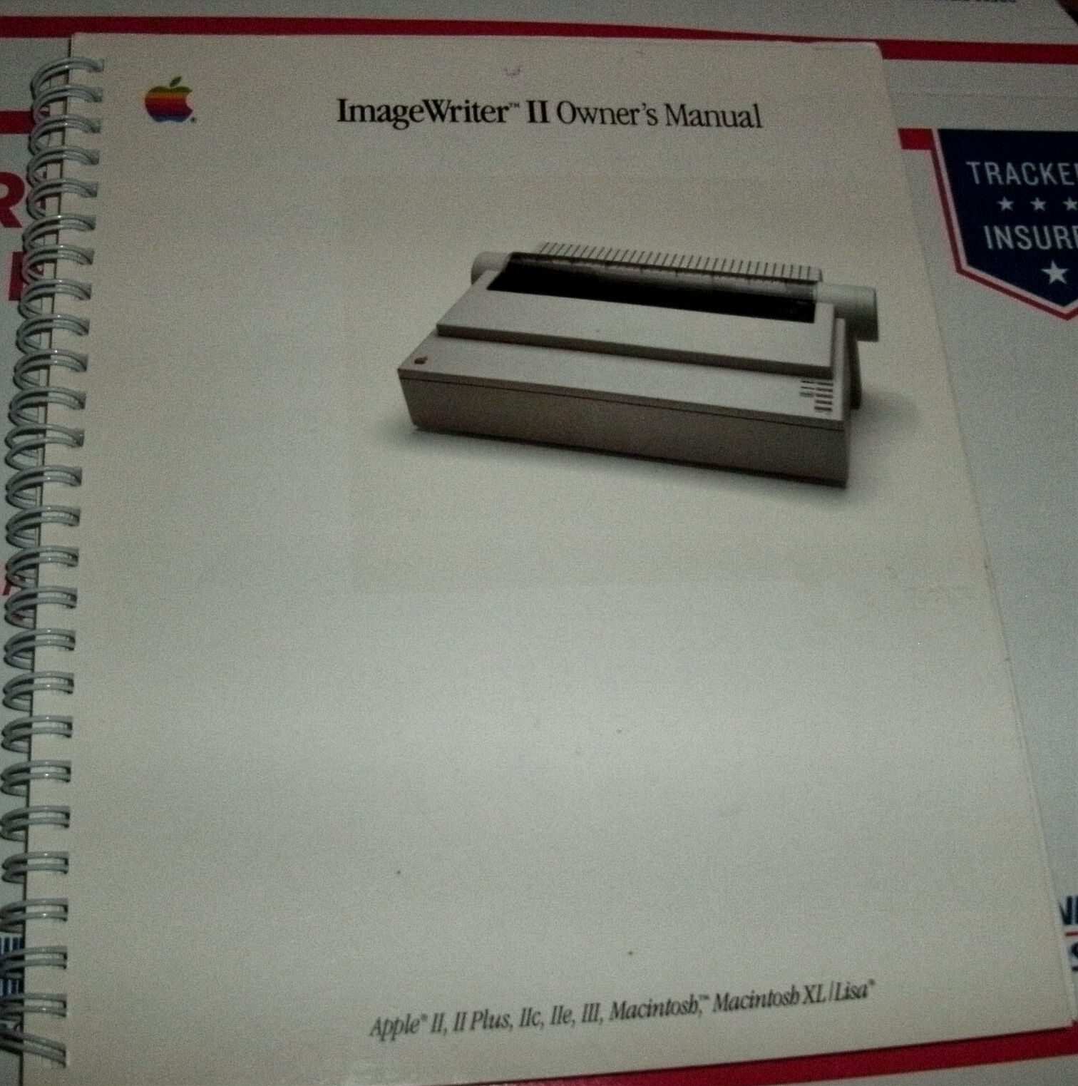 1985 Apple ImageWriter II Printer Manual 1984 Macintosh 128k 512K II II+ IIe IIc