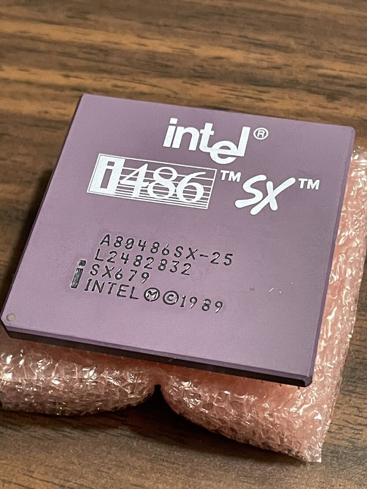 Intel i486SX A80486SX-25 SX679 CPU 486 i486 SX 1988 Untested