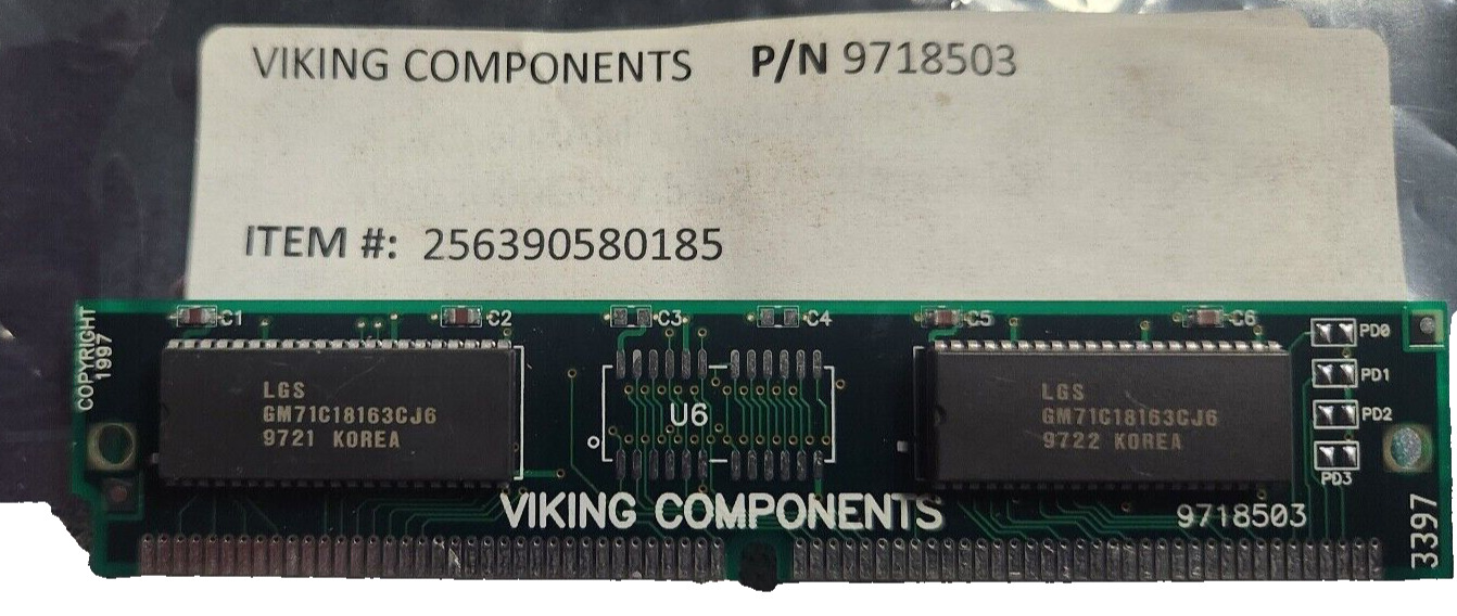 VIKING COMPONENTS  P/N 9718503 USED CIRCUIT BOARD FOR SALE