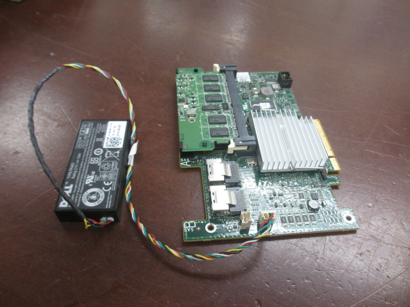 DELL 0H2R6M 512MB PCIe SAS SATA 3.5 RAID CONTROLLER w/ BATTERY