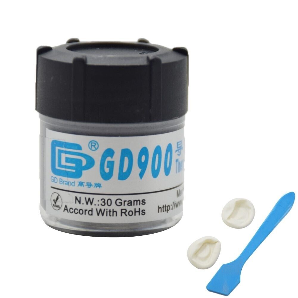 GD900 Thermal Conductivity Grease Paste GD 30g Gray Nano Containing Silver New
