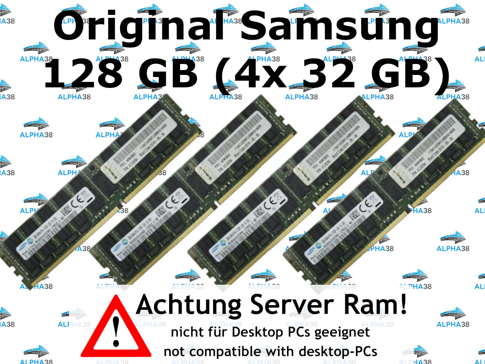 Samsung 128GB (4x 32GB) DDR4-2133 LRDIMM Memory Dell Precision T7810