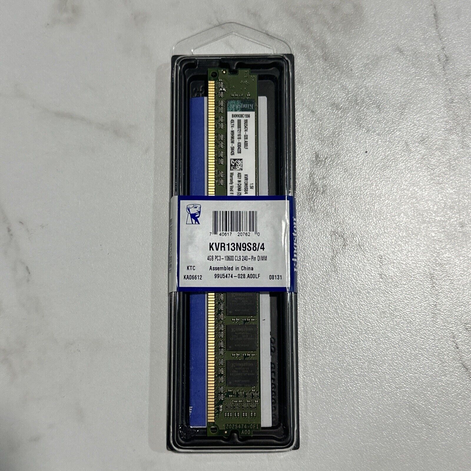NEW/SEALED Kingston KVR13N9S8/4 - DDR3 4Gb Memory