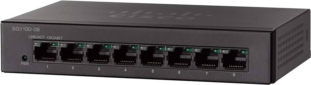 Cisco SG110 8 Port Gigabit Ethernet Switch SG110D-08-AU