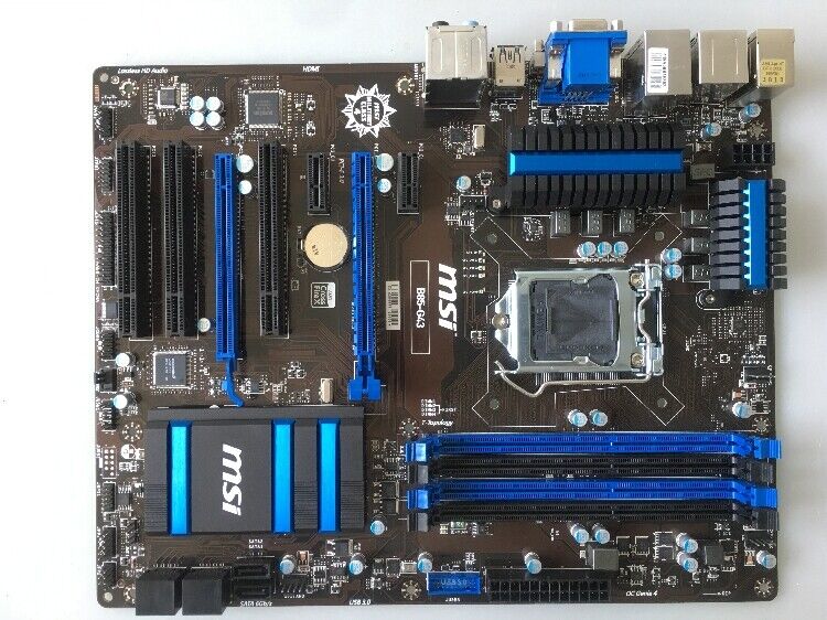 Tested FOR MSI B85-G43 M-ATX B85 Motherboard 1150 Pin With DP Support I7 4570K