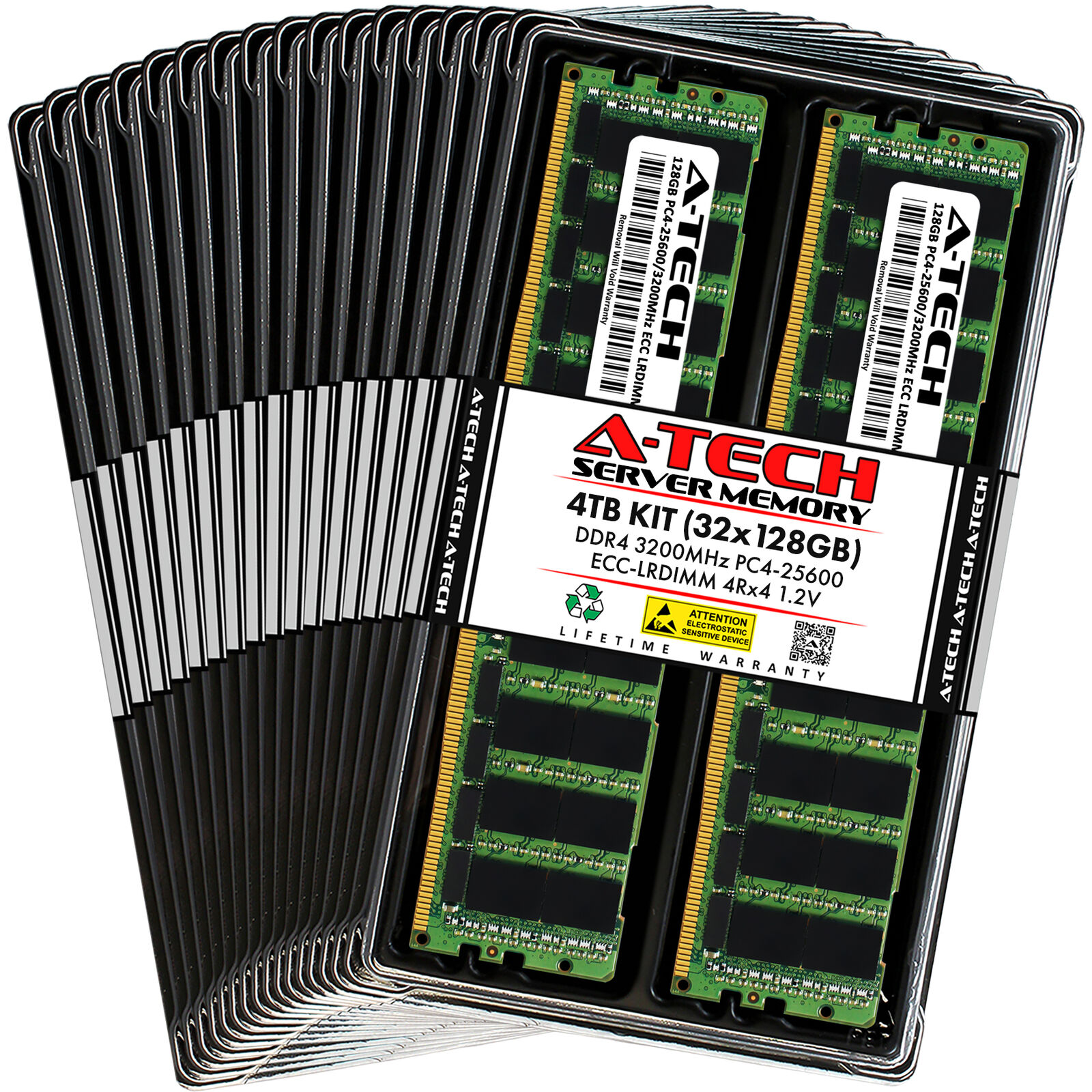 4TB 32x 128GB PC4-3200 LRDIMM Dell PowerEdge R650 Memory RAM