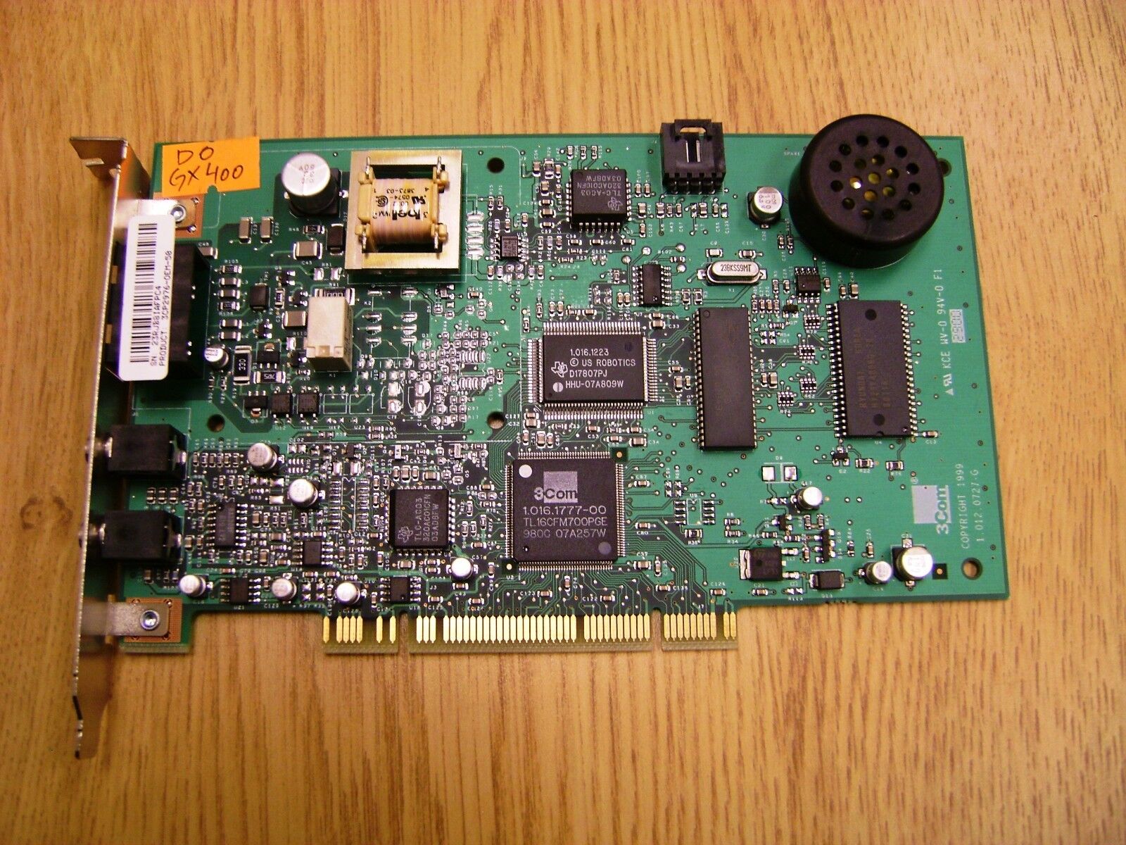 Dell  GX400 3Com US Robotics 56K Dial-Up Fax Modem Sound Card PCI 3CP2976