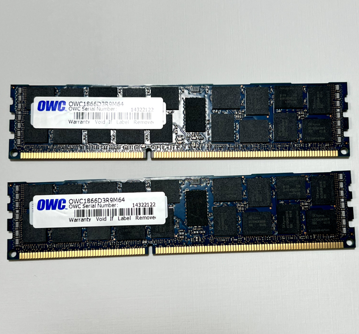 OWC  32GB 2x16GB DDR3 RAM 1866MHz ECC Registered Desktop Memory OWC1866D3R9M64