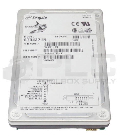NEW SEAGATE 9C6001-010 BARRACUDA ST34371N HARD DRIVE HDD, 4.3GB