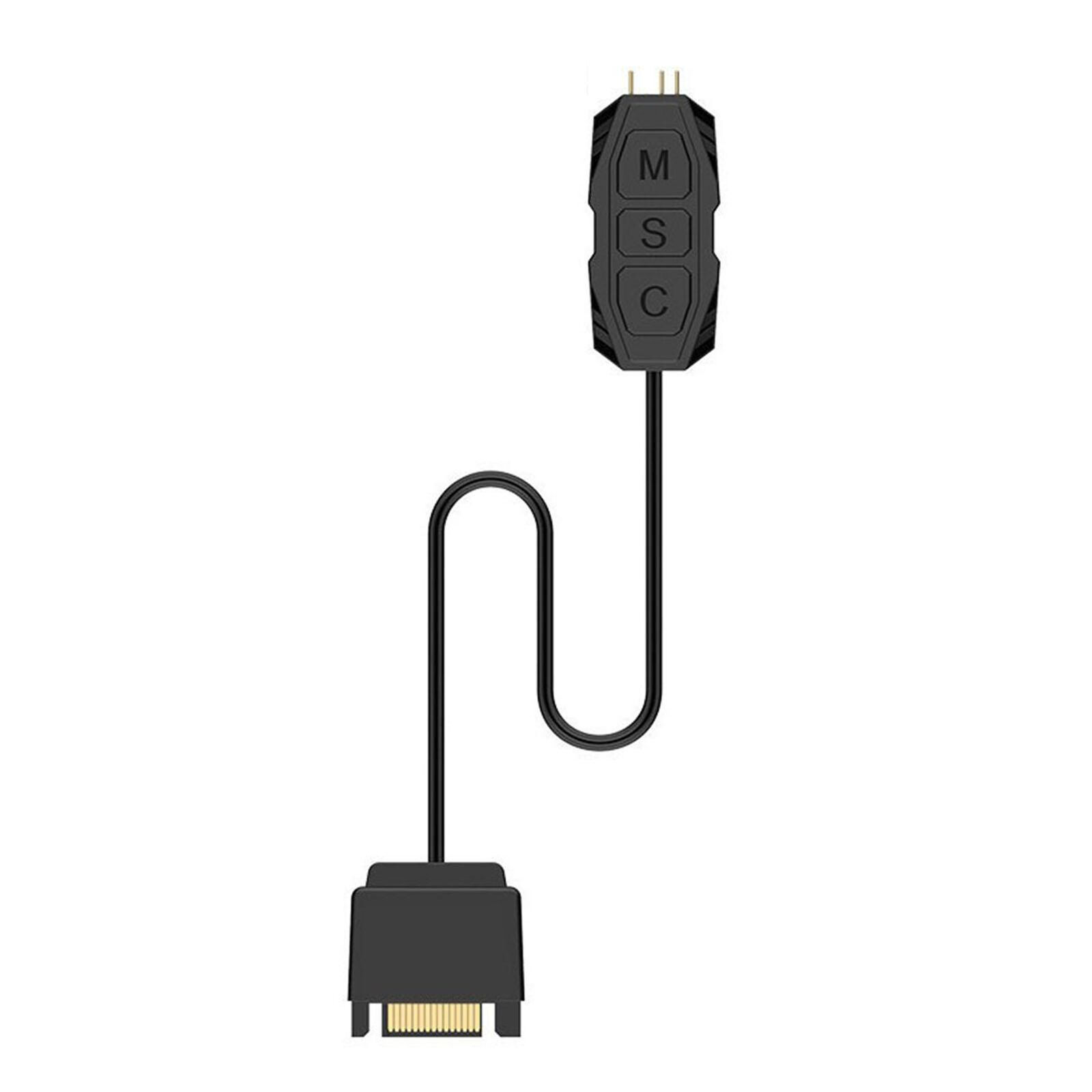 5V 3Pin to SATA ARGB Mini Adapter ARGB Controller Mini RGB Extension Cable