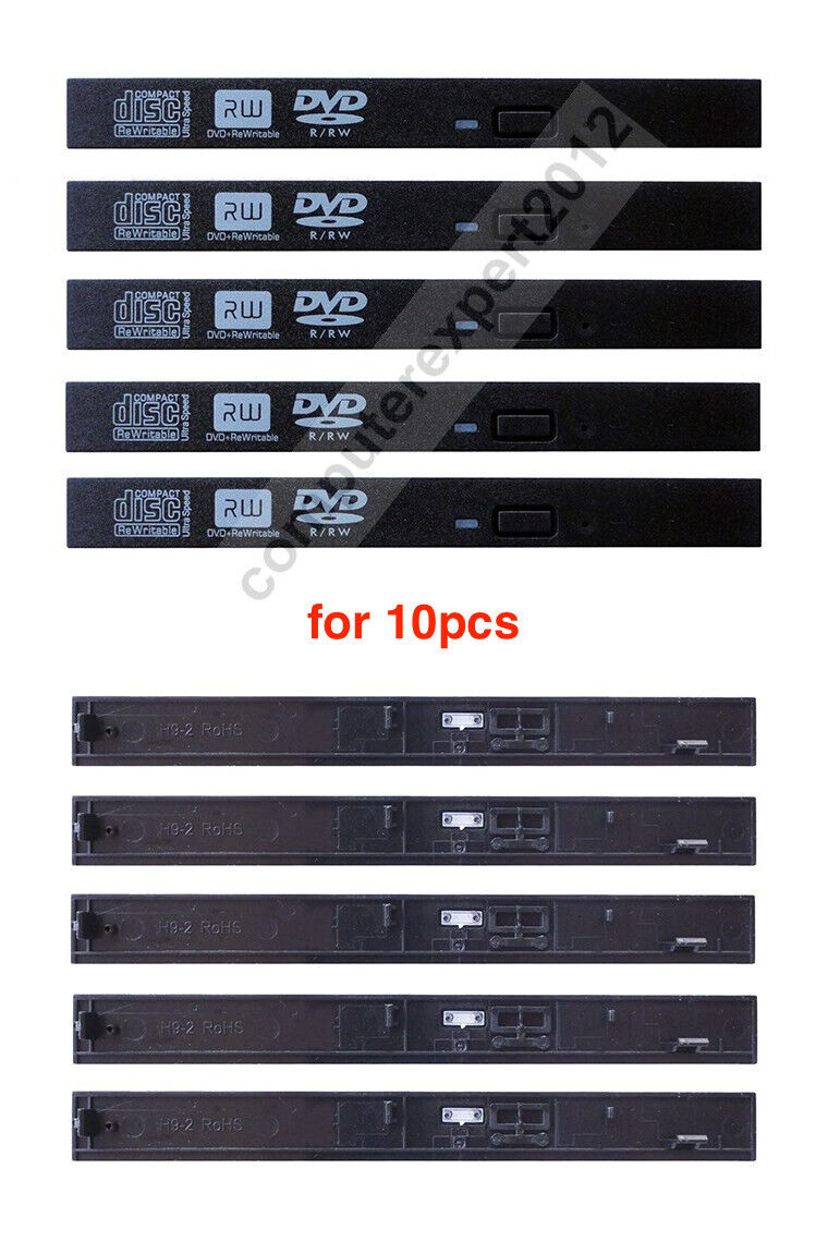 10pcs 12.7mm DVD-ROM RW Optical Drive Flat Bezel Faceplate Cover for Laptop DVD