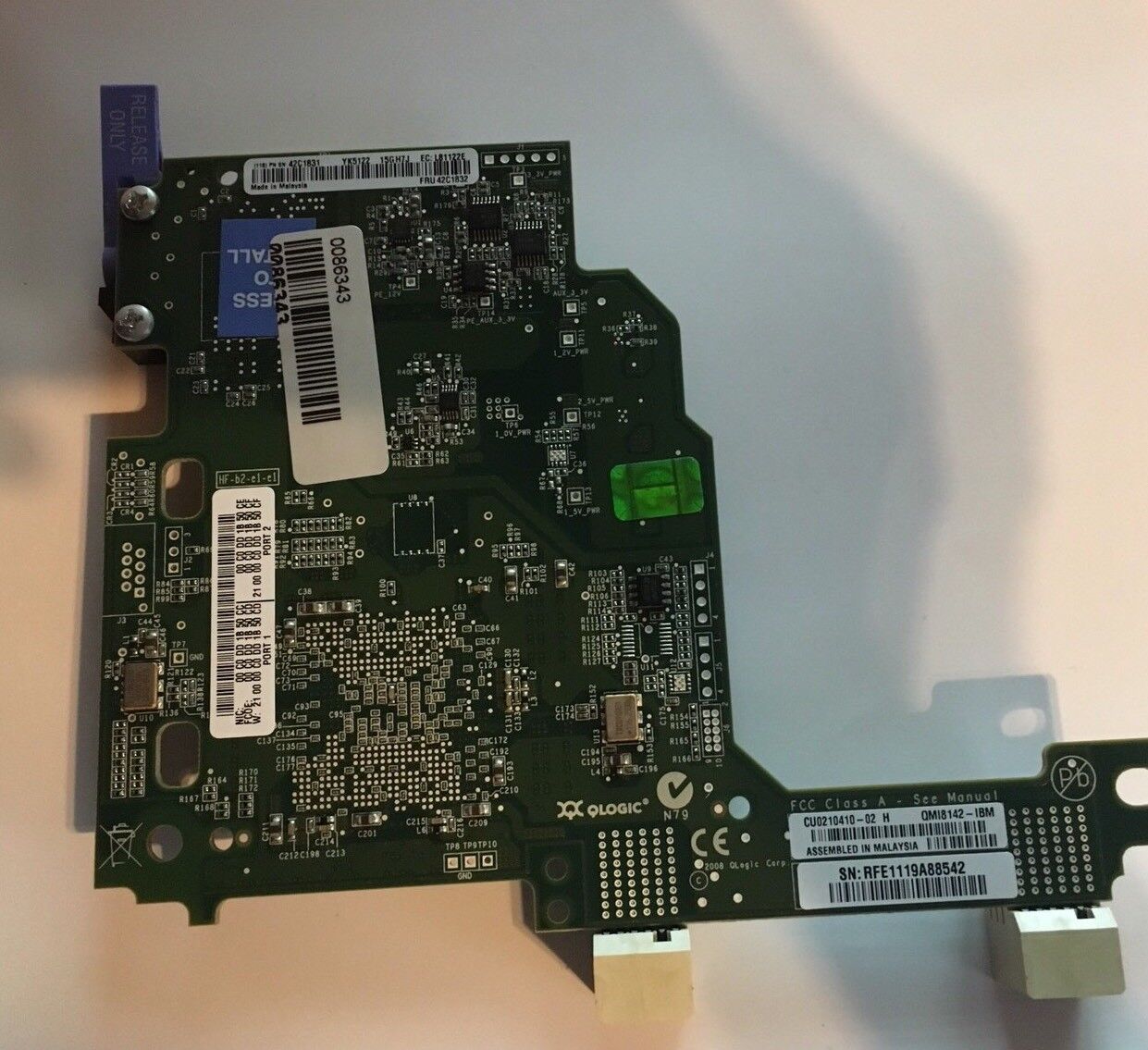 Genuine Qlogic QMI8142-IBM Server 10GB Converged Network Adapter 42C1832 42C1831