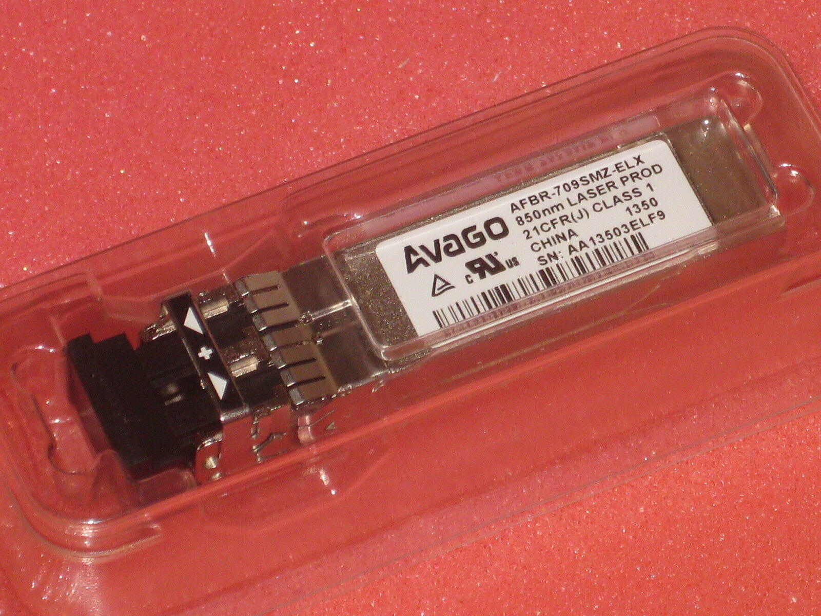 Emulex / AVAGO 10G AFBR-709SMZ-ELX 10GB SFP+ SR Multimode Optic Tranceiver 10GE