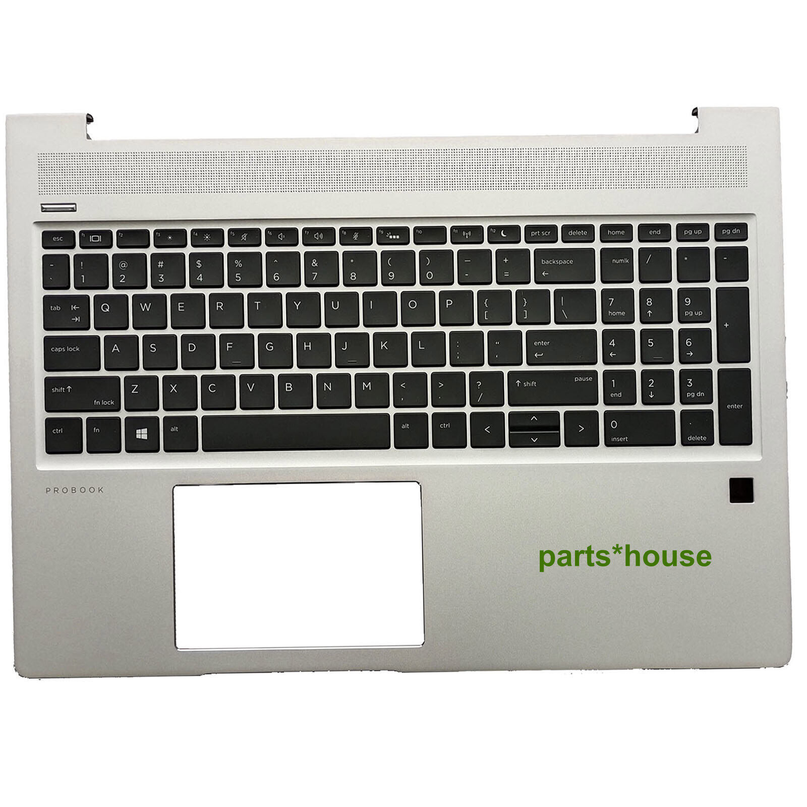 For HP ProBook 450 G6 450 G7 Palmrest Case Backlit US Keyboard L45090-001 Silver
