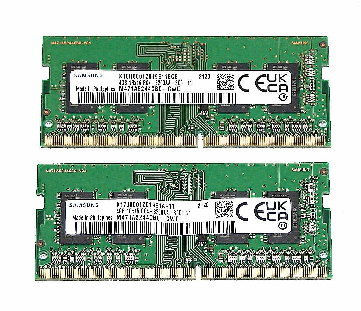 2 x 4GB Samsung M471A5244CB0-CWE SODIMM 3200MHz DDR4-3200 L47724-001 8GB TOTAL