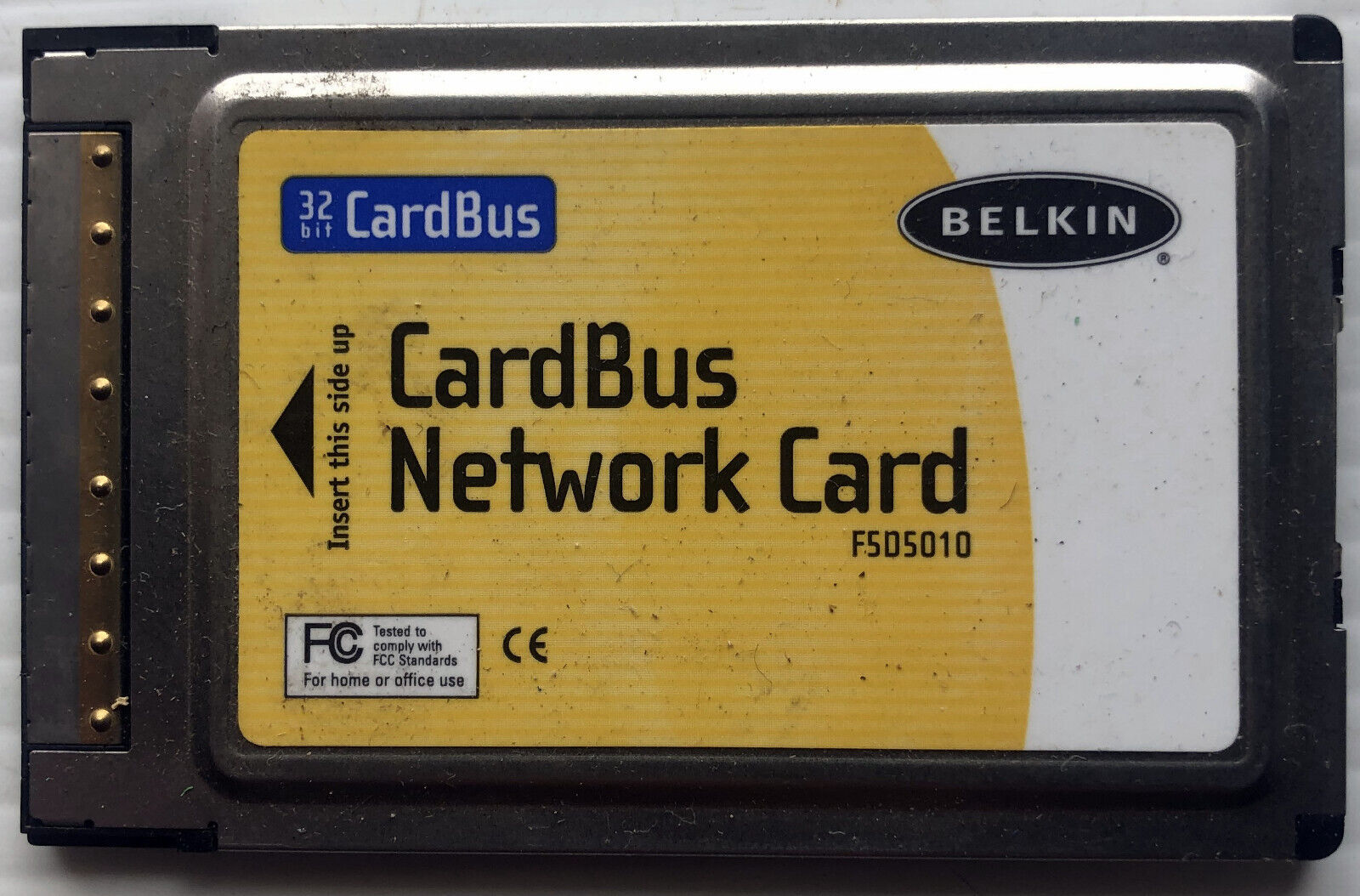Genuine Belkin 32-Bit CardBus Network Card F5D5010 Vintage Laptop Notebook
